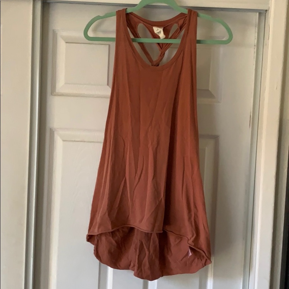 Braided back, open back tank